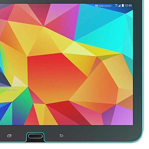 Samsung Galaxy Tab 4 10.1 Panzer-Glas Schutz-Folie von NICA 2,5D Round Edge Full-Cover Displayschutzfolie 9H Panzerfolie Volle Tablet-Display-Abdeckung Panzerglas Displayschutz Glass – Kristall-Klar - 4