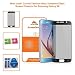 Produktbild Samsung Galaxy S6 schwarz gekrümmt Ultra dünner (0.26mm) Bildschirmschutz aus Titanlegierung und gehärtetem Glas (Pack mit 1) - von Mobi Lock®