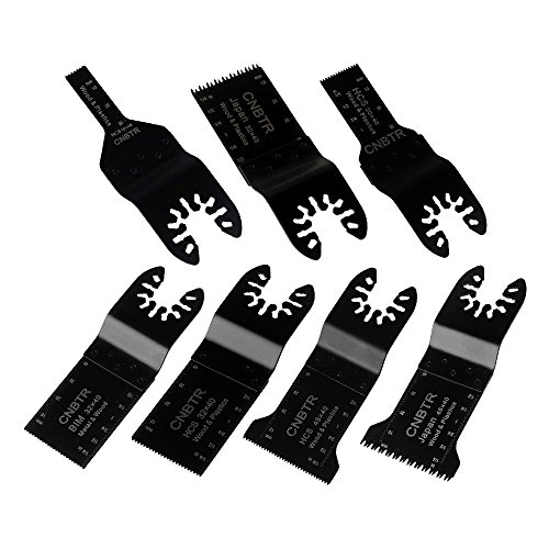 cnbtr schwarz mix Zubehör Multifunktionswerkzeugen Quick Release oszillierendes Sägeblatt Multifunktions Werkzeug Set von 7