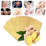 10PCS Herbal Ginger Patch Fever Stickers Ginger Warm Compress Cervical Vertebra Patch Knee Stick Physiotherapy Foot Stickers