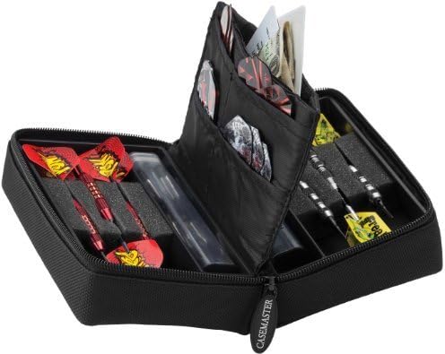Casemaster Elite Jr. 6 Dart Nylon Storage/Travel Case, Black by Casemaster by GLD Products