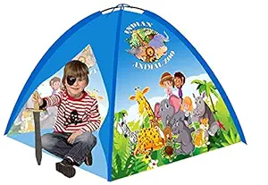 JRMs Play Tent for Kids, Outdoor and Indoor Tent for Girls and Boys Children Playhouse Light Weight, Water Proof Kids Play Tent House (Zoo Series)