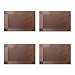 Produktbild PVC Waschbar Tischsets (4er Set), Skitic Rutschfeste Hitzebeständig Platzsets Placemats Wasserdichte Schmutzabweisend Isolierung Platzdeckchen Woven Küche Esszimmer Tischmatte Dekorativ Unterlage - Marrone