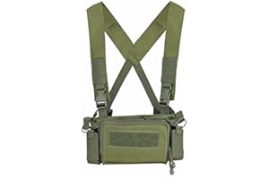 OAREA Camouflage Schnellspanner Tactical Vest Airsoft Ammo Chest Rig 5.56 9mm Magazinträger Combat Tactical Military