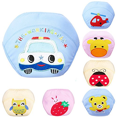 CuteOn 7 pack Baby Kids Potty Training Pants Washable Cloth Diaper Nappy Underwear 80cm