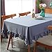 Produktbild SONGHJ Flounced Tischdecke Plissee Baumwolle Lotus Spitze Tisch Abdeckung Scheibe Falten Stoff Gemütliche Komfortable Tisch Tuch B 120x120cm