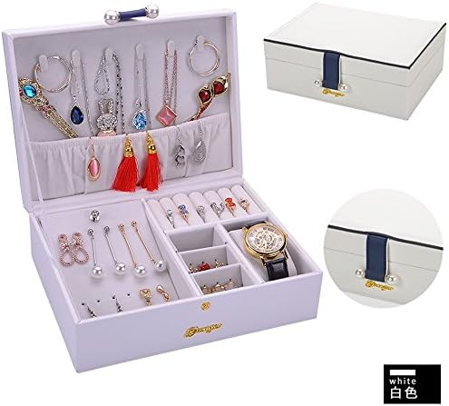 HUAHUA Jewelry Box European Wooden Jewelry Box Jewelry Box Jewelry, The Ear Nail Earrings The Jewelry Box