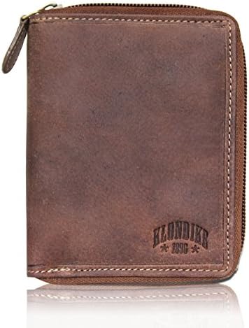 Dylan' Leather Wallet Briefcase for Men, Brown