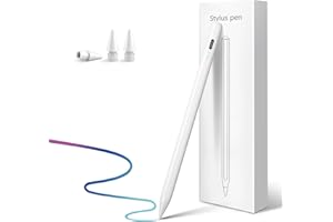CISTEEN Stylus Pen for iPad 2025-2018 with 13 mins Fast Charge,Tilt Sensor Palm Rejection Pencil for iPad 10/9/8/7/6th,11th A16,Air 11/13" M2/M3,Pro 11/13" M4/M5,Pro 12.9",Air 5/4/3,Mini 7/6/5