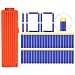 Produktbild LoKauf Clip Magazin, 18-Darts Form Quick Reload Soft Bullet Cartridge Clip Magazin + 100er Darts Pfeile Zubehör Ersatz für Nerf N-Strike Elite