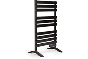 CREATE / WARM Towel 500W / Elektrischer Badheizkörper Schwarz mit Standfüßen / 103x55x5cm / Thermostat, geringer Verbrauch