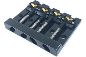 Hipshot KickAss High Mass Bassbrücke für 5-Bolzen Fender schwarz