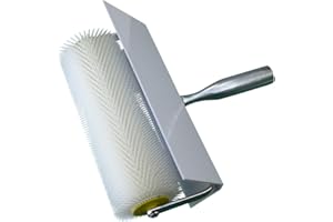ROTIX Stachelwalze Entlüftungswalze mit Spritzschutz 25 + 50 cm breit für Estrich (25 cm breit, 21 mm Stachel)