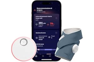 Owlet Dream Sock - Baby Monitor Intelligente - Monitora in tempo reale frequenza cardiaca e livelli di ossigeno - Blue Avio (Bedtime Blue)