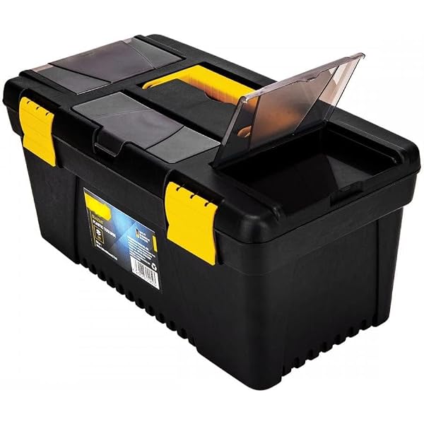 Auto Dynasty 2Pcs Universal Lockable Organizer Storage Tool Boxes with