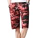 Produktbild VENMO Herren Shorts Badehose Quick Dry Strand Surfen Laufen Schwimmen Wasserhosen Vintage Trousers Cargo Hose Sweatshorts Jogginghose Mit Fleece-Innenseite Und Kordel Regular Fit Bermudas Shorts Vintag Kurze Hose Kariert Knielang 1/2 Kurzehose Sporthose Sport (Red, L)