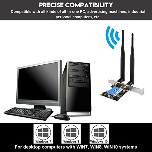 VBESTLIFE PCIe Bluetooth Tarjeta de Red para Desktop rtl8821  2 4  G 5G