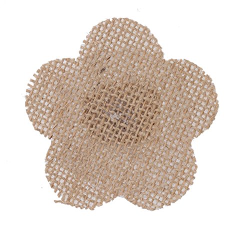 Hessischen Sackleinen Hochzeit Dekor Spitze Blumen by LUOEM - 4