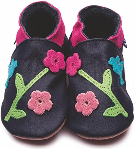 shoes luxury leather soft sole pram oriental bird
