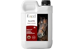 EXCEL SUPPLEMENTS EUROPE Excel Supplements - 5L Excel EQ Aceite Alimenticio Caballos - Suplemento Alimenticio Caballos - Aceite de Camelina Omega 3 Antiinflamatorio para un Brillo Natural y Cuidado del Pelaje - 5 litros