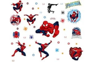 KIBI STORE Spiderman Pegatinas Spiderman Pegatinas Decorativas Pared Spiderman Pegatinas de Pared de Spiderman Para Niños Decoración de la Pared Stickers Spiderman