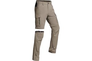 Vzteek Herren Wanderhose Zip Off Trekkinghose Outdoorhose Sommer Softshell Stretch Hose Kurz für Wandern,Baggy,Fahrrad,arbeits