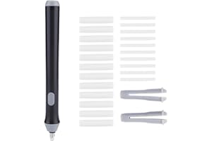 ESTINK Gomme électrique Gomme à crayon automatique Tenwin à piles avec 22 recharges de gomme(noir)