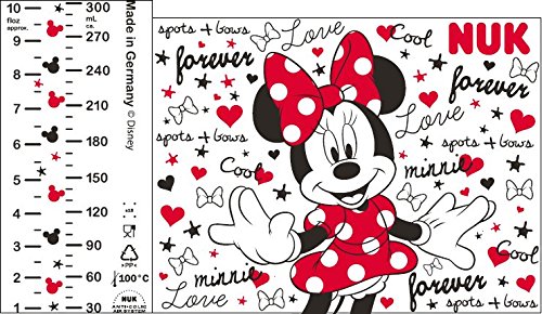 NUK Disney Mickey First Choice+ Babyflasche aus Polypropylen, 300 ml, mit Anti-Colic-Trinksauger Silikon, ab 6-18 Monate - 2