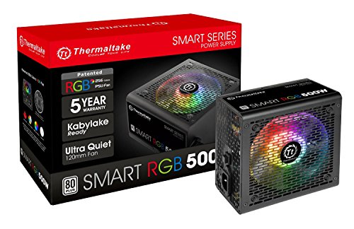 Thermaltake Smart RGB 500W - Fuente de alimentaci  n de 500 W  Color Negro