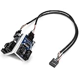 Motherboard 2.0 9pin USB Header 1 to 4 Extension Hub Splitter Adapter - Converter USB 2.0 Female to 4 Female - 30CM USB 9-pin