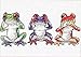 Produktbild Dimensions Jiffy Treefrog Trio Mini Counted Cross Stitch Kit-7"X5" 14 Count