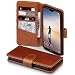 Produktbild TERRAPIN, Kompatibel mit Huawei P20 Lite Hülle, [ECHT Leder] Brieftasche Case Tasche mit Standfunktion Kartenfächer und Bargeld - Cognac EINWEG