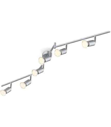 Eglo Plafoniera Led Palmaves 1, lampada da soffitto a due luci in alluminio, acciaio, plastica, nera, bianca con telecomando, bianco caldo – bianco freddo, luce notturna, dimmerabile