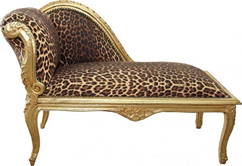 Casa-Padrino Baroque Kids Chaise Leopard/Gold Mod2 - Baroque Furniture