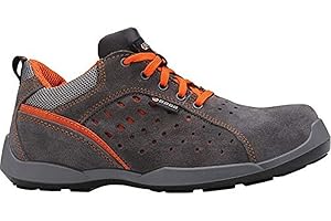 BASE Protection Climb S1P SRC Zapato de Seguridad, Talla: 46, Color: Gris/Naranja, B0618GOR46