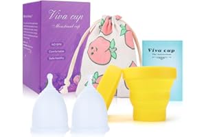 Florauspicious Get Florauspicious Coupe menstruelle réutilisable pour soins féminins (taille S, transparent)