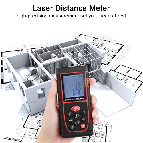 Handheld Laser-Entfernungsmesser Hohe Präzision Distanzmessgerät Infrarot-Messung Messbereich 0.05 bis 40m - 5