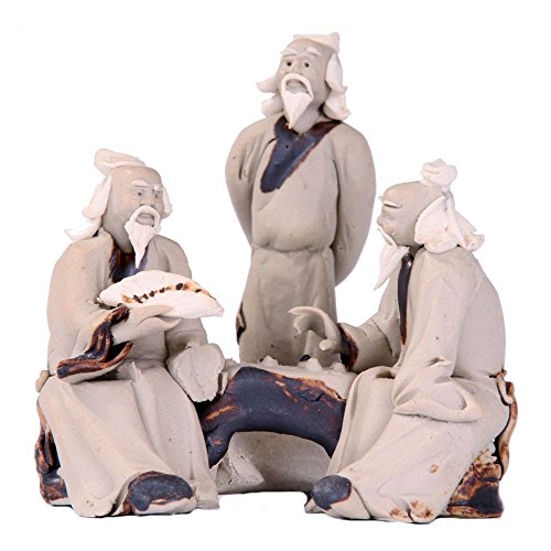 Bonsai - Figur 3 Bonsaimeister ca. 5-6 cm hoch 70307