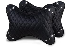 A-pu Leather 2pcs Neck Pillow
