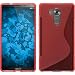 Produktbild PhoneNatic Case für Huawei Mate 8 Hülle Silikon rot S-Style + 2 Schutzfolien