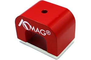 AOMAG Hufeisenmagnet Alnico Hufeisen Magnete für Nagellack 15 Kg, rot gegossen U-förmigen Magnete mit Keeper für Nägel Bildung Wissenschaft Experiment