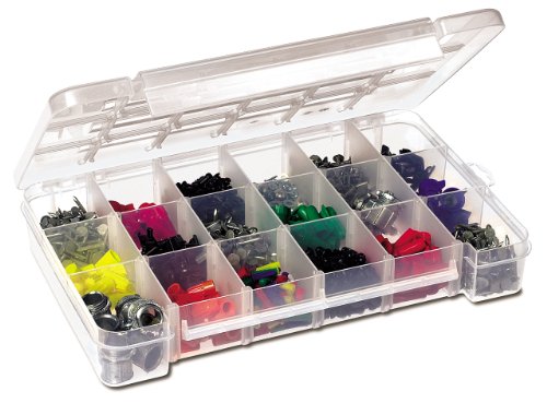 5905 Plastic Parts Storage Case for Hardware and Craft, Large, Clear