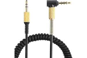 POFET Cavo audio di ricambio per Marshall Major II, 2 cavi per microfono con controllo remoto del volume per cuffie, laptop, smartphone