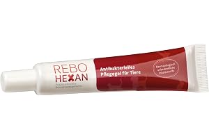 ReboHexan Gel 20 ml för husdjur: Antibakteriell sårvård, bekämpar effektivt bakterier och svampar, hudvänlig, lätt att använda, perfekt för sårvård och svåråtkomliga platser