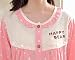 VENTELAN Women's Polka Dots Maternity Pyjama Ruffles Cute Cardigan Nursing Set