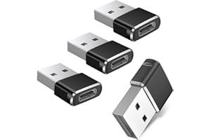 Basesailor USB C żeński na USB męski adapter 4 szt., ładowarka typu C USB A konwersja do iPhone 16 15 14 Pro Max Mini SE 3.14, Samsung Galaxy S25 S24 23 S22 FE Ultra Plus A71 A72, Tab S7 S8, Watch 5