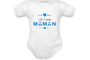 Corredino Neonato body nouveau né fan de maman ou papa en pur coton manche courte - idée cadeau naissance - date d’anniversaire -