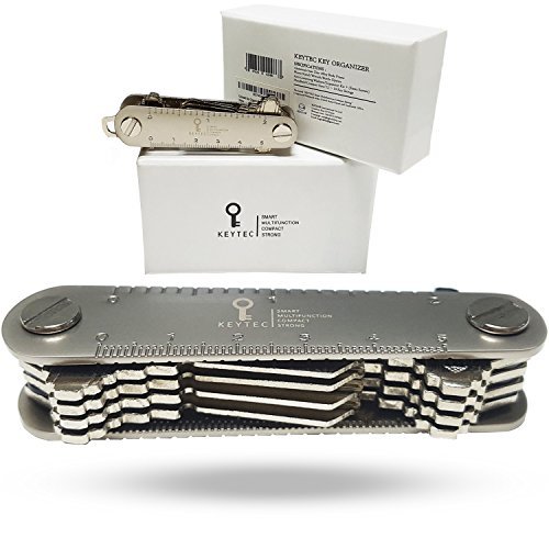 KEYTEC Compacto Key Organizador - Holder de llave inteligente con una función de la cuadrícula (2 pulgadas regla de escala)