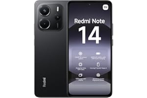 XIAOMI Smartphone Redmi Note 14,6+128GB,Noir,système de caméra IA 108MP,Batterie 5500mAh,écran de Soins oculIAres 120Hz,fonctionnalités IA (Chargeur Non Inclus)(Version Française+2 Ans de Garantie)