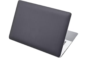 Mibbxea Pegatina para Laptop de 15 15,4 Pulgadas, Protector de Vinilo Reutilizable para Netbook/Notebook de 12,1 a 15,6 Pulgadas, Impermeable y Resistente a Arañazos (064 Gris Oscuro)